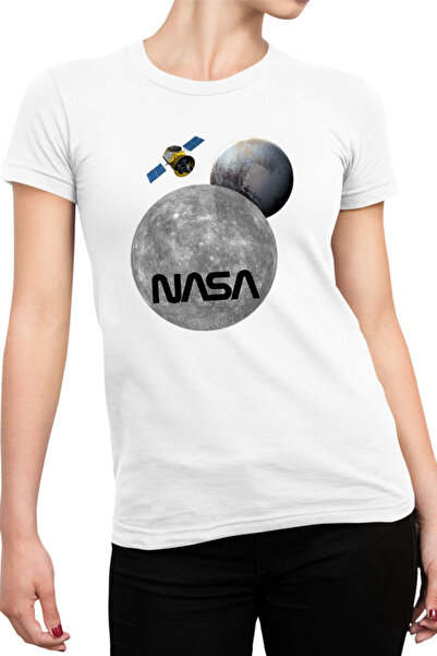OEM Tricou dama NASA Moon Pluto Space Ship