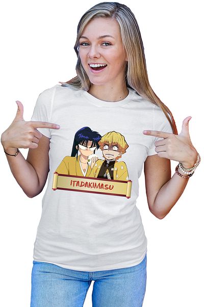 OEM Tricou dama Rurouni Kenshin Kaori Zenitsu Eat Fun Manga