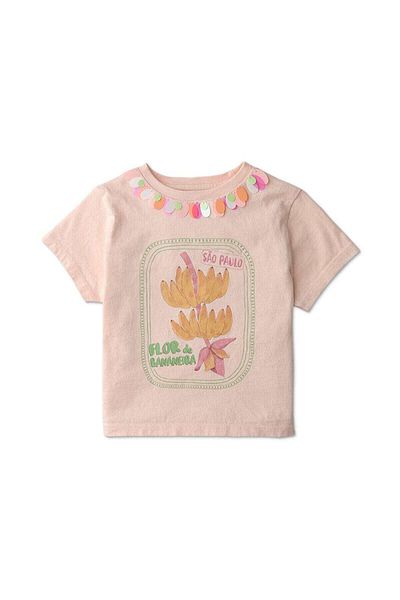Gingersnaps Girls' T-Shirt with Banana Print