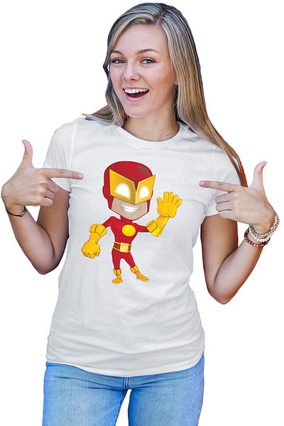 OEM Tricou dama The Flash Superhero Cartoon Comics