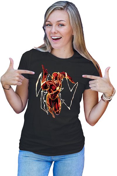 OEM Tricou dama The Flash Comic Book Marvel Desene Animate