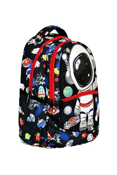 Çanta Trend Geantă de școală cu model astronaut pentru școala primară din 3 piese, nutriție pentru băieți și suport pentru stilou