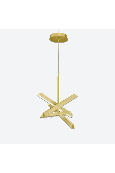 Olbia 38W Gold Pendant Chandelier - 3000K - 110° Diffusion Angle - 1824 lumens - 220–240V - CRI 90+