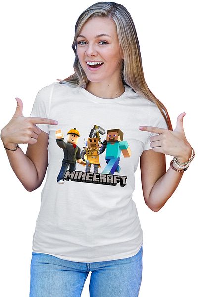 OEM Roblox Minecraft Video Mcskins Tlauncher Women's T-Shirt