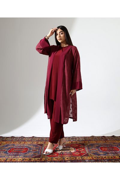 Fi'l Arz Fashion Plus Size Chiffon Hijab Suit