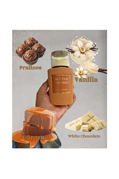 Paris Corner Molten Caramel, Apa de Parfum, Unisex, 100 ml, 100 ml