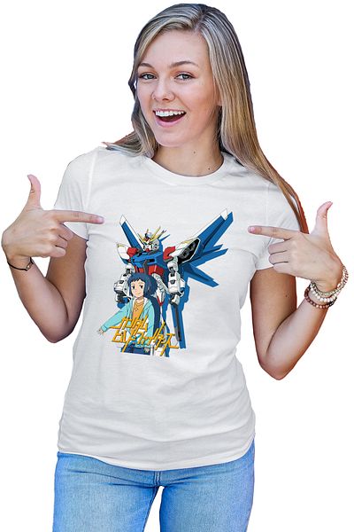 OEM Women's T-shirt Build Fighters Sei Animekage