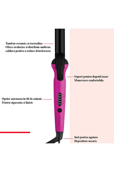 Revlon Easy Heat RVIR1196E hair curler, 25 mm diameter barrel