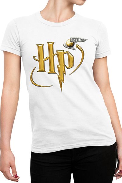 OEM Tricou dama Harry Potter UK Logo Spirit Fly Mark Golden