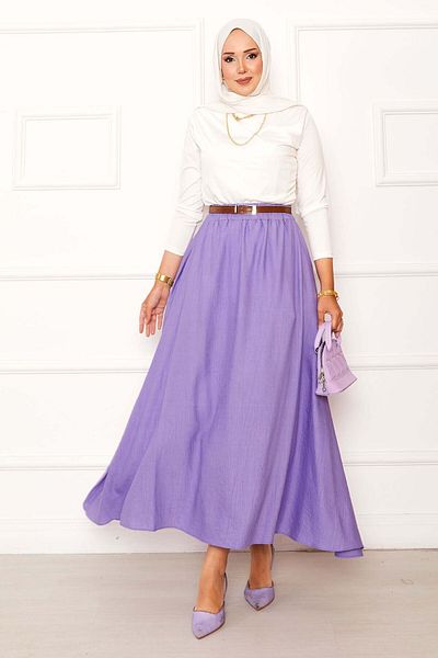 EBRUTESETTÜR Elastic waist pocket detailed skirt