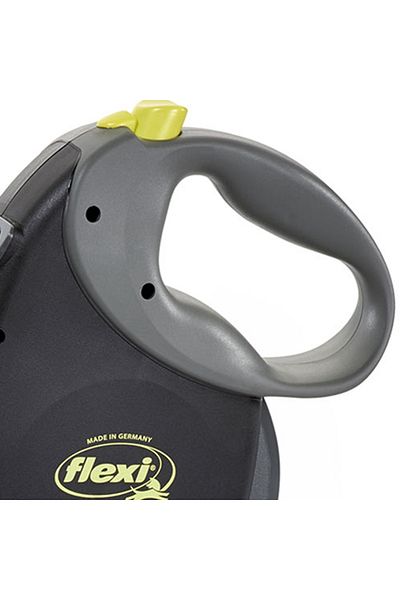 Flexi New Stripe Giant Automatic Dog Walking Collar Xlarge Black 8 Mt
