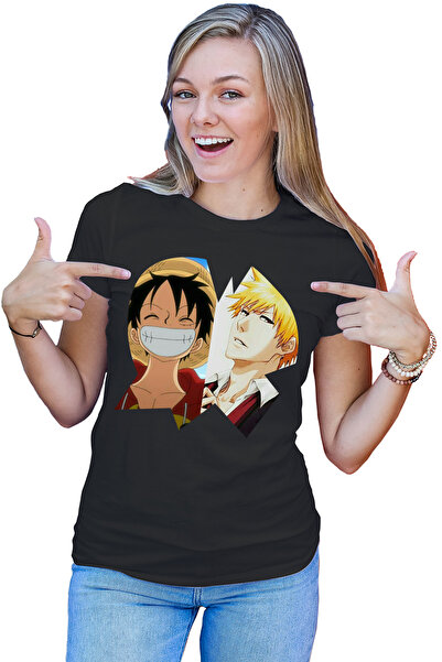OEM Tricou dama Bleach Ichigo One Piece Luffy Anime Manga