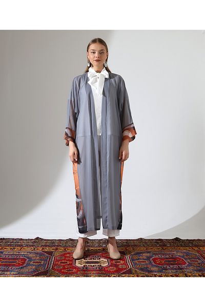 Fi'l Arz Fashion Long Chiffon Abaya