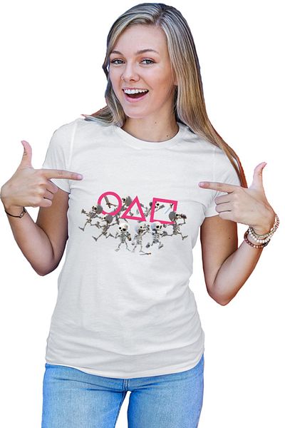 OEM Tricou dama Squid Game Skeletons Team Clash Royale
