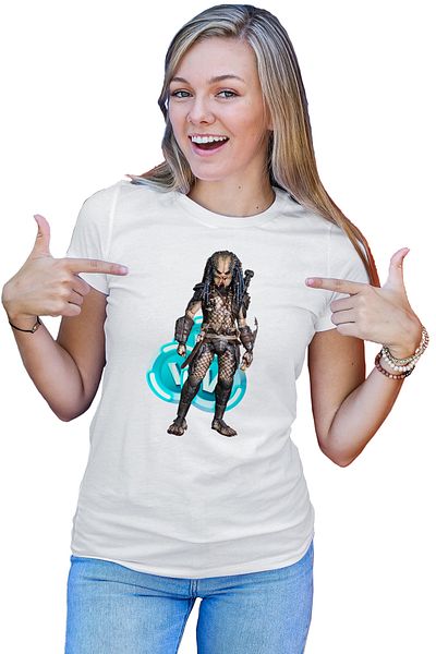 OEM Tricou dama Predator Warrior Fortnite Vbucks Battle Royale