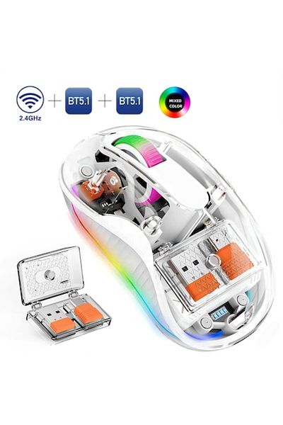 O.L by ODISSEY LIFE Mouse Wireless Transparent ODISSEY LIFE alb