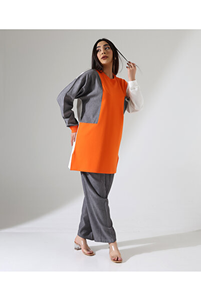 Fi'l Arz Fashion Pocket Detailed Sports Suit