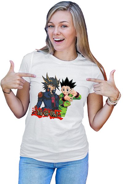 OEM Tricou dama Yu Gi Oh Yusei Fudo Hunter x Hunter Duel Game