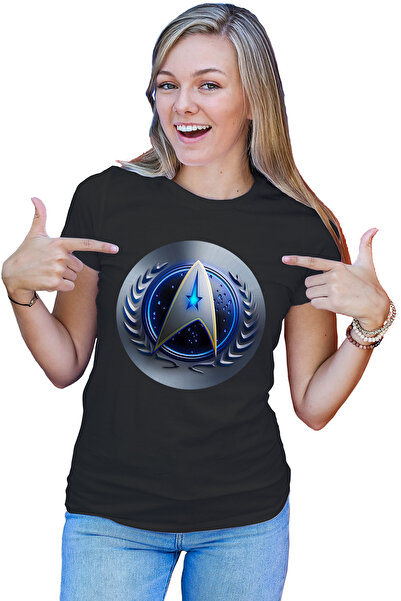 OEM Tricou dama Star Trek Starft United Federation Planets Emblem