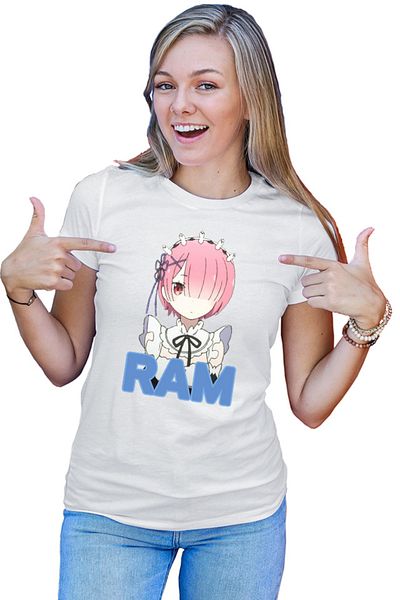 OEM Tricou dama Re Zero RAM Sister Isekai Paranormal Demon Time Travel