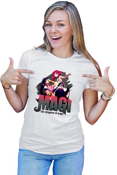 OEM Tricou dama Magi The Labyrinth of Magic Morgiana Judar Black Cromatics