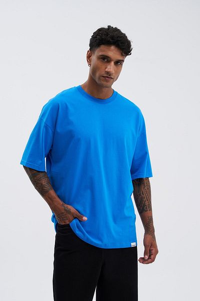 Machinist Men's Basic Super Cotton Oversize Super Sonic T-Shirt