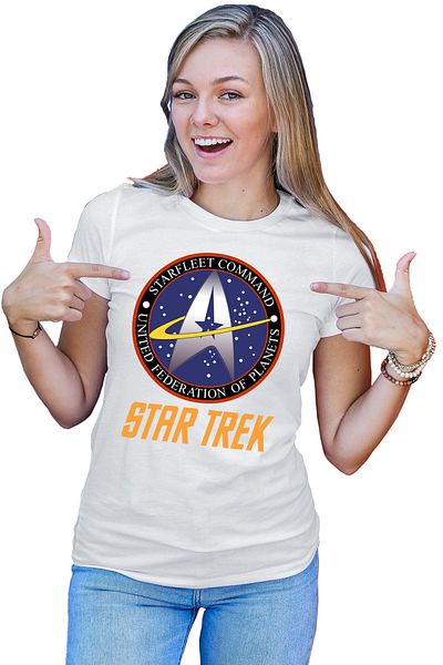 OEM Tricou dama Star Trek Starft Command Academy Emblem