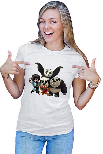 OEM Brawl Stars Panda Arena Kung Fu Clash Royale Supercell Women's T-shirt