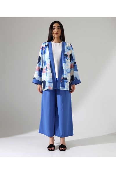 Fi'l Arz Fashion Short Kimono Suit