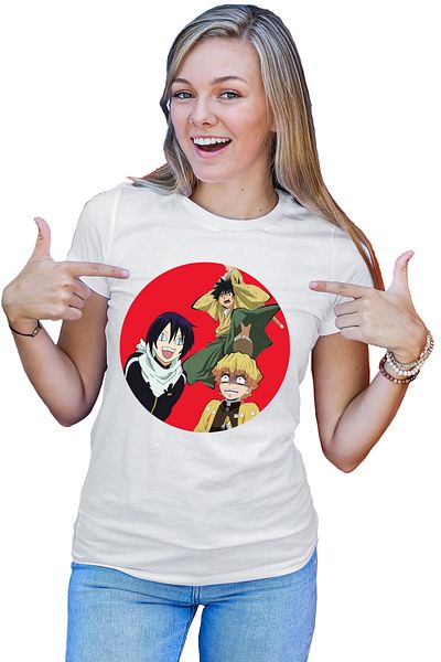 OEM Tricou dama Rurouni Kenshin Yahiko Yato Zenitsu Funny
