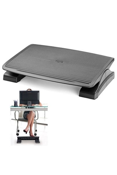 PROCART Ergonomic footrest, adjustable, 45x35cm, black