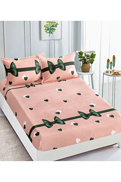trendyhome Cocolino Bed Cover, 180 x 200 cm, Bows, Pink, J18053