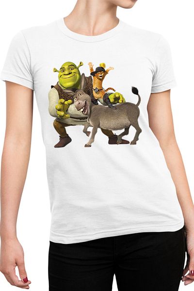 OEM Tricou dama Shrek Donkey Puss In The Boots Story