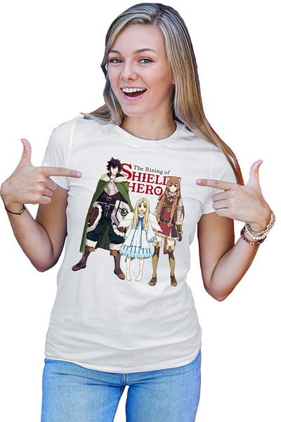 OEM Tricou dama Rising of the Shield Hero Naofumi Filo Raphtalia Trio Bird Aneko