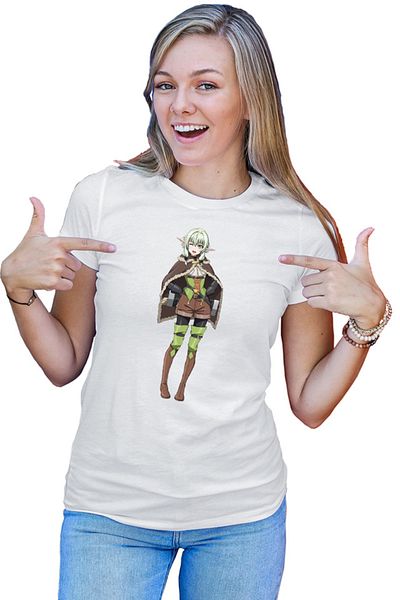 OEM Tricou dama Goblin Slayer Elf Forest Helper Magic Healer Fantasy Anime