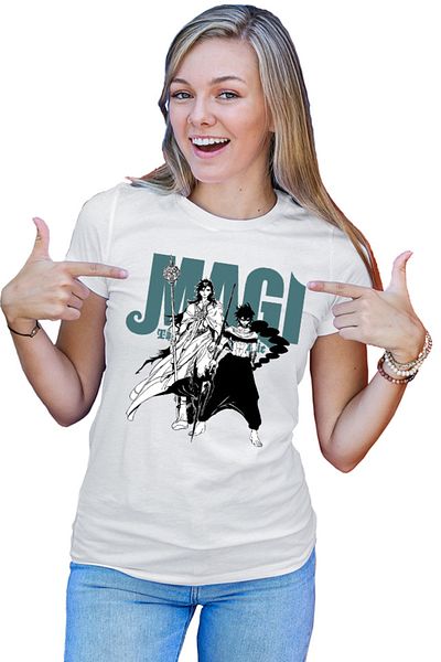 OEM Tricou dama Magi The Labyrinth of Magic Group Photo Judar Sinbad Manga Style