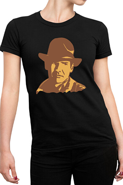 OEM Tricou dama Indiana Jones Portret Art Wolfgang Hohlbein