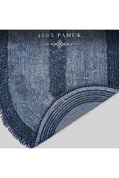 Bestekar Solvia Antrasit Oval %100 Pamuk Yıkanabilir Yatak Odası Salon Korido...