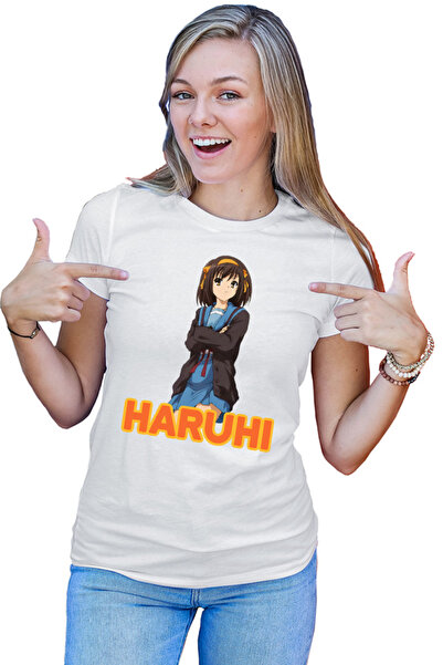 OEM Tricou dama Haruhi Suzumiya Nagaru Tanigawa SOS Club