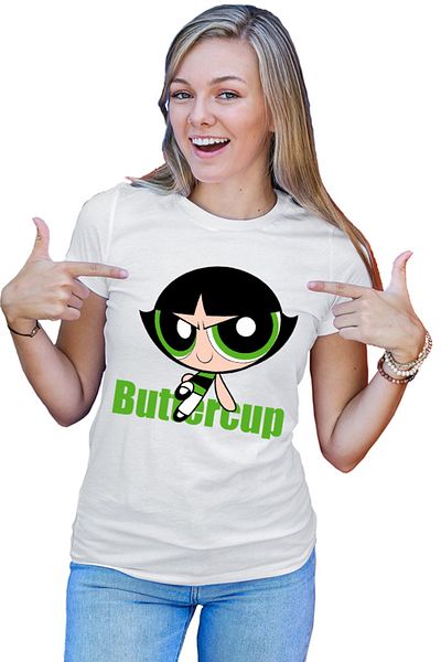 OEM Tricou dama The Powerpuff Girls Buttercup Tomboy Strong