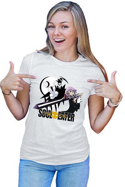 OEM Tricou dama Soul Eater Death The Kid Crona Psihic Anime Comedy