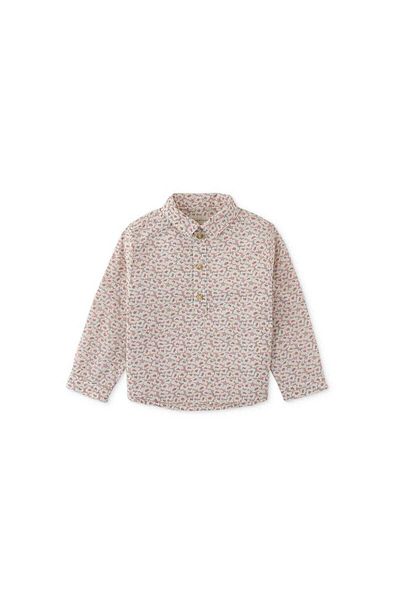 Gingersnaps Boys' Long Sleeve Baby Shirt with Front Buttons
