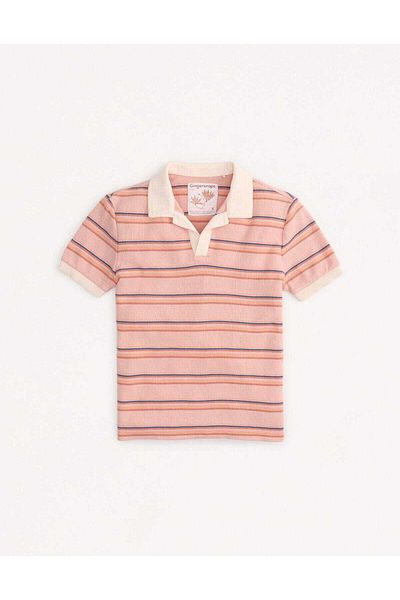 Gingersnaps Boys' Short Sleeve Striped Polo T-Shirt with Stretch