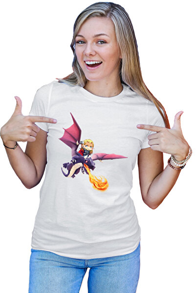 OEM Tricou dama Clash of Clans Dragon Fire Thor Chibi Anime Version