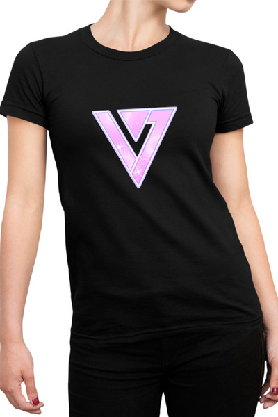 OEM Tricou dama Seventeen Idol K-pop Group Logo Shiny