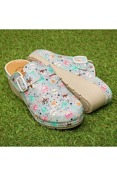 Tellus Women's medical clogs 27-19, Animals - 36