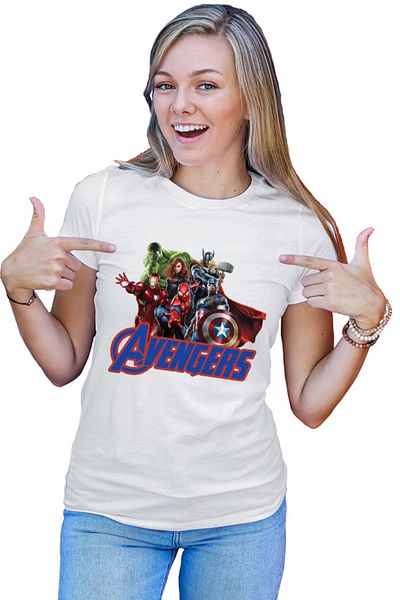 OEM Tricou dama Thor Avangers Group Spiderman Ally Hero Marvel DC Comedy