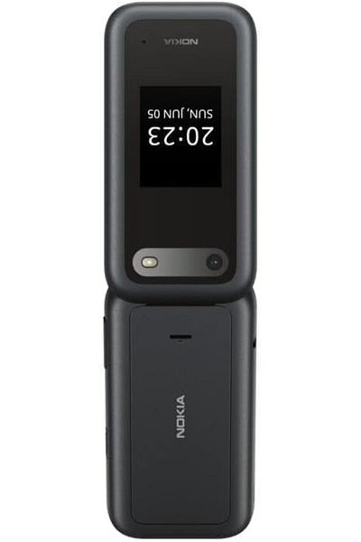 Nokia 2660 Flip 4G, 2.8 inch screen, Dual SIM Feature Phone with a Big display, Black.