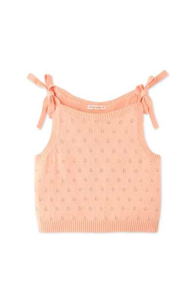 Gingersnaps بلوزة بناتية بأكتاف مقوسة