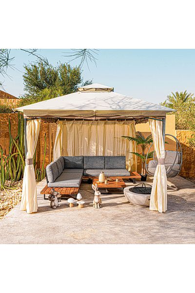 Generic Double Topped Metal Gazebo - 3*4 m